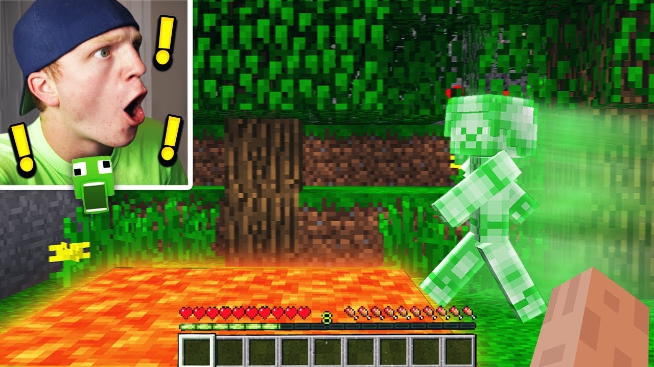 TROLLING GREEN STEVE IN MINECRAFT!