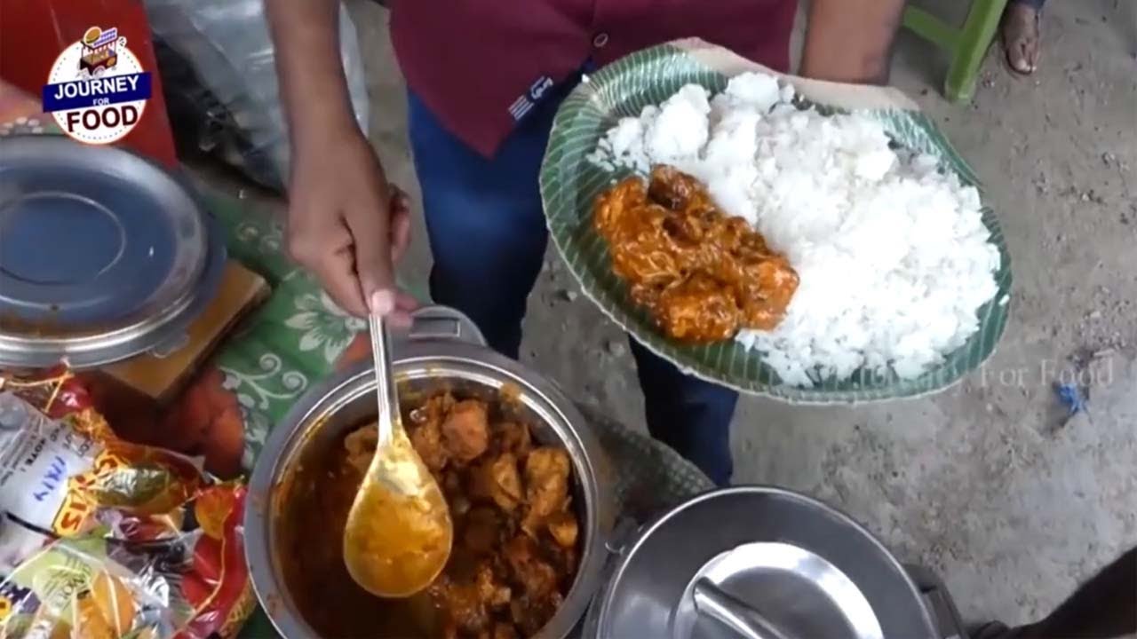 Cheapest RoadSide Unlimited Meals | Indian Street Food | #Journey for food #Vegmeals #NonVegMeals
