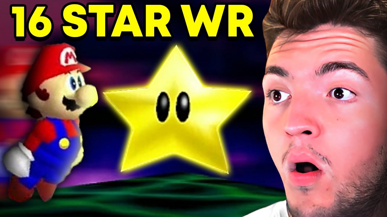 Simply reacts to NEW 16 Star WR Speedrun by GreenSuigi