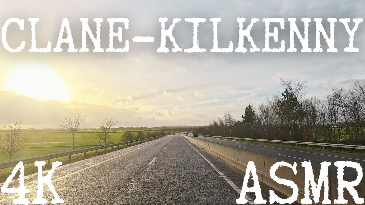 🧤 Chasing the cheeky Winter Sun on Irish Motorways | Clane - Kilkenny  [4k, Relaxing ASMR]