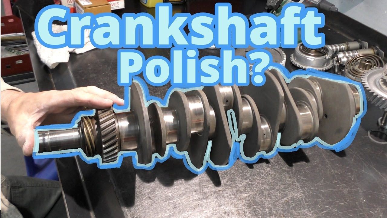 Crankshaft Polish. Porsche 1970 911E Engine build.