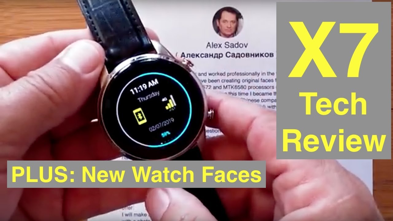 FINOW X7 Android 7.1.1 Smartwatch: Tech Review & Custom Watch Faces from Alex Sadov
