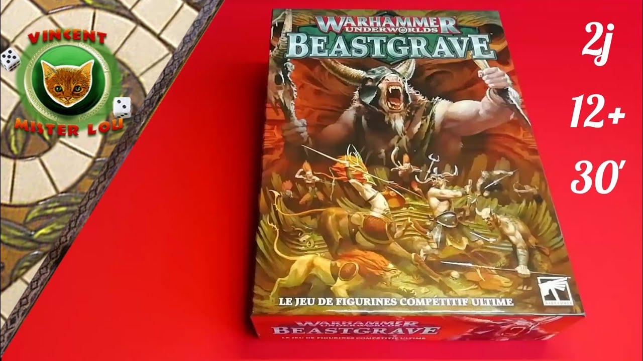 Une partie de Warhammer Underworlds Beastgrave (2 joueurs)