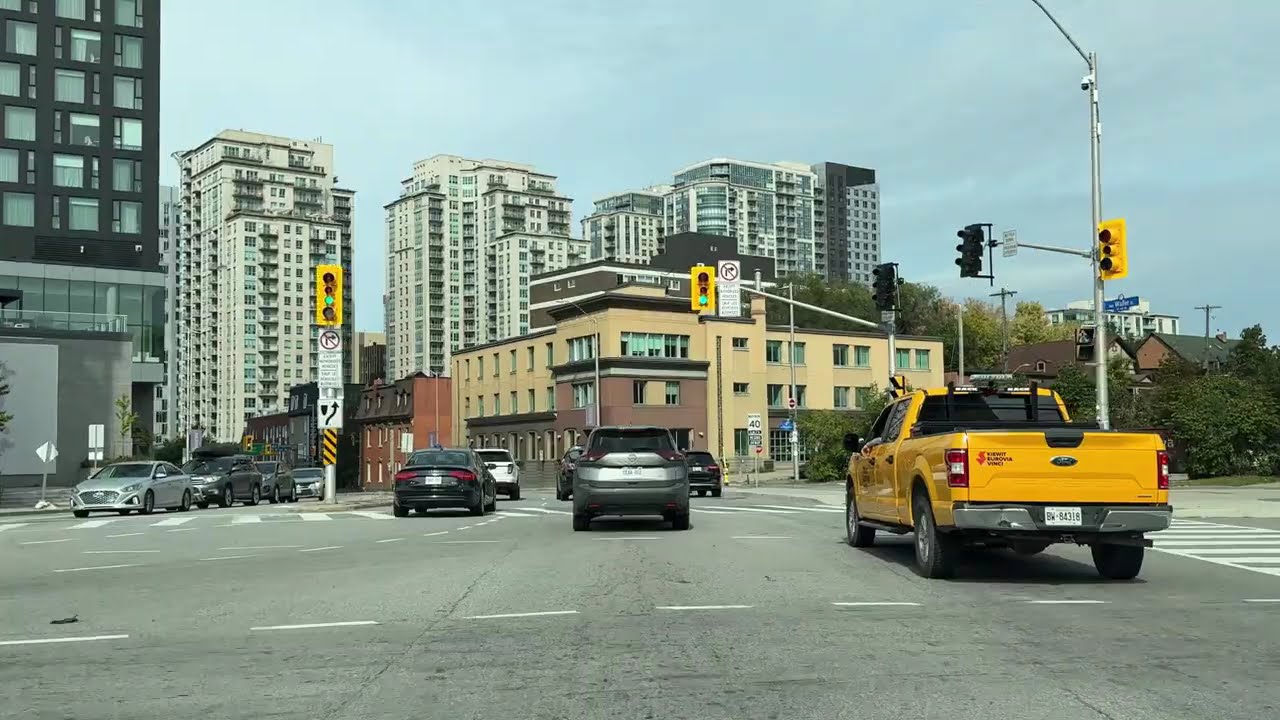 Driving  OTTAWA Ontario Downtown CANADA 🇨🇦 4K drive