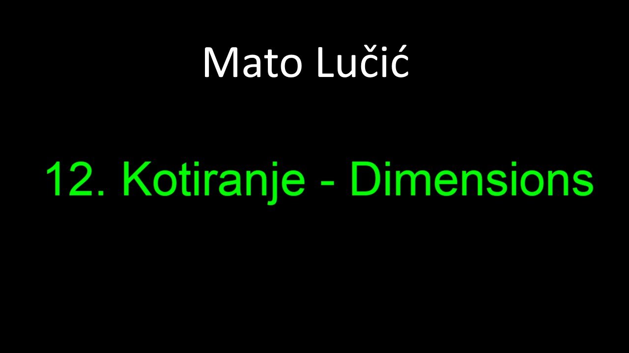 12 AutoCAD: kotiranje