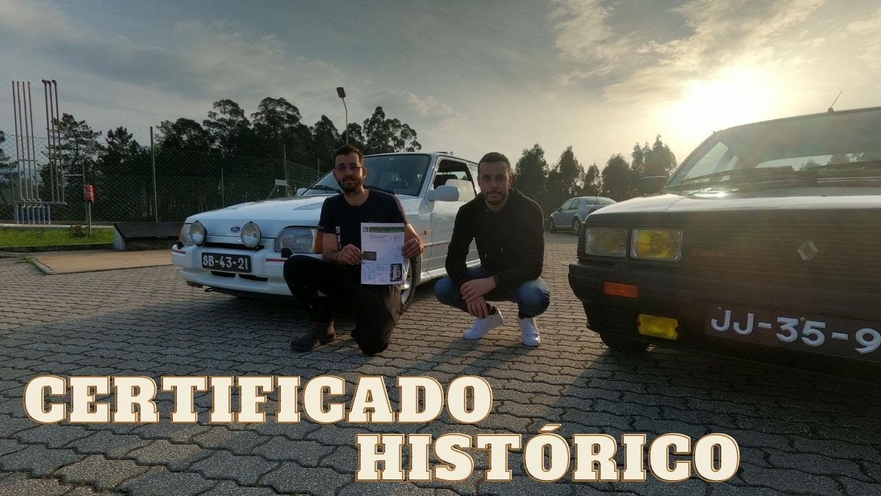 Certificado de veículo de interesse histórico ACP(Renault 11 turbo e Ford Rs turbo já estão)!!!!