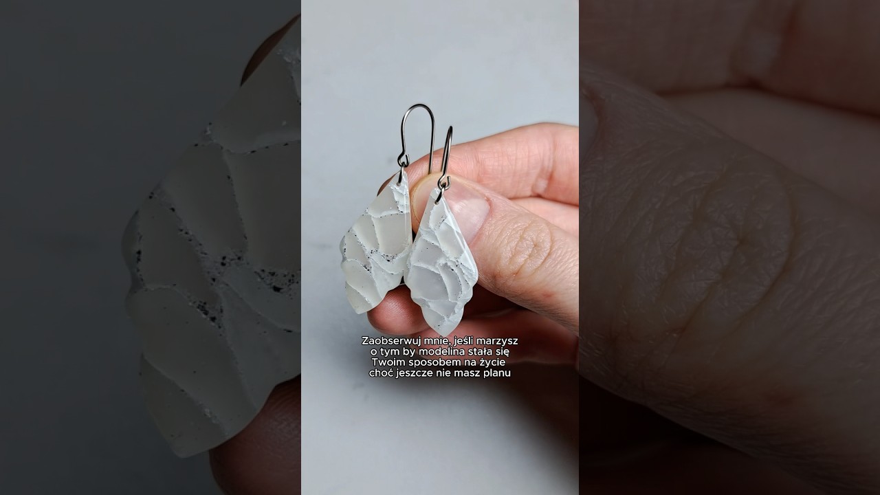 Jak zrobić kolczyki z modeliny #modelina #rękodzieło #kolczyki #handmade #żywica #polymerclay #diy