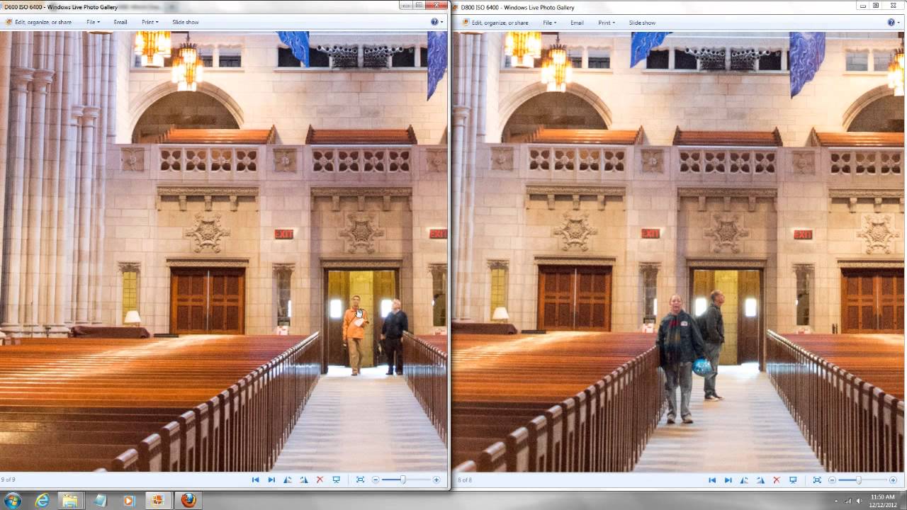 Nikon D600 vs Nikon D800 Focus Color ISO Test with Sample Pictures