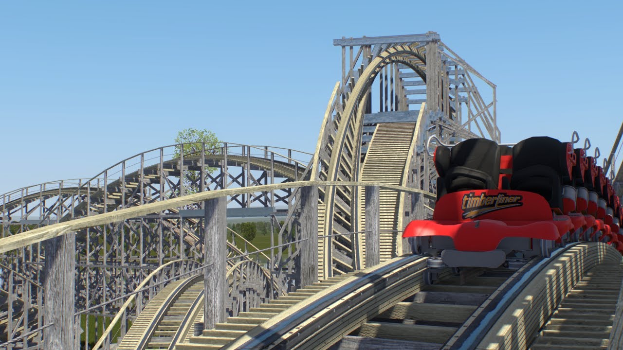 Buzzsaw - Inverting Gravity Group Wooden Coaster - NoLimits 2 Roller Coaster Simulator