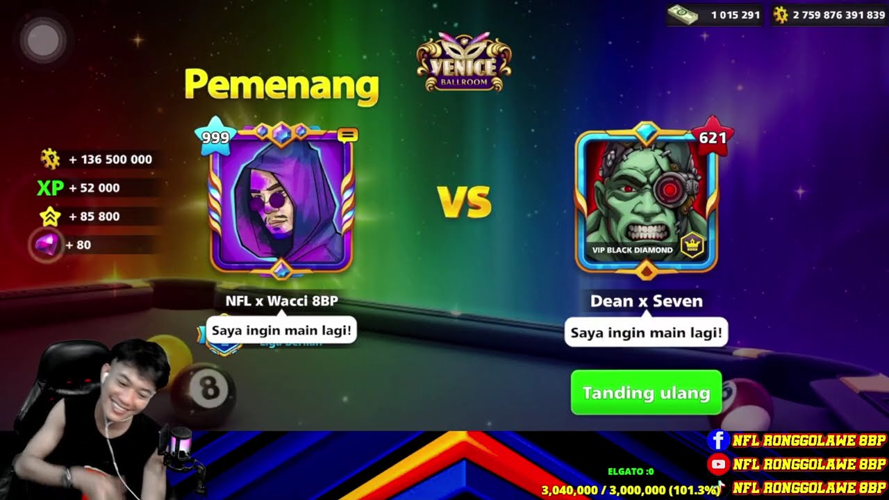 8BallPool TRICKSHOT & KISS SHOT In BERLIN/VENICE LEVEL 999 😱😱