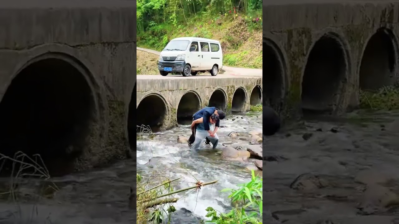 Vehicle Plunges Into River; Emergency Rescue Underway