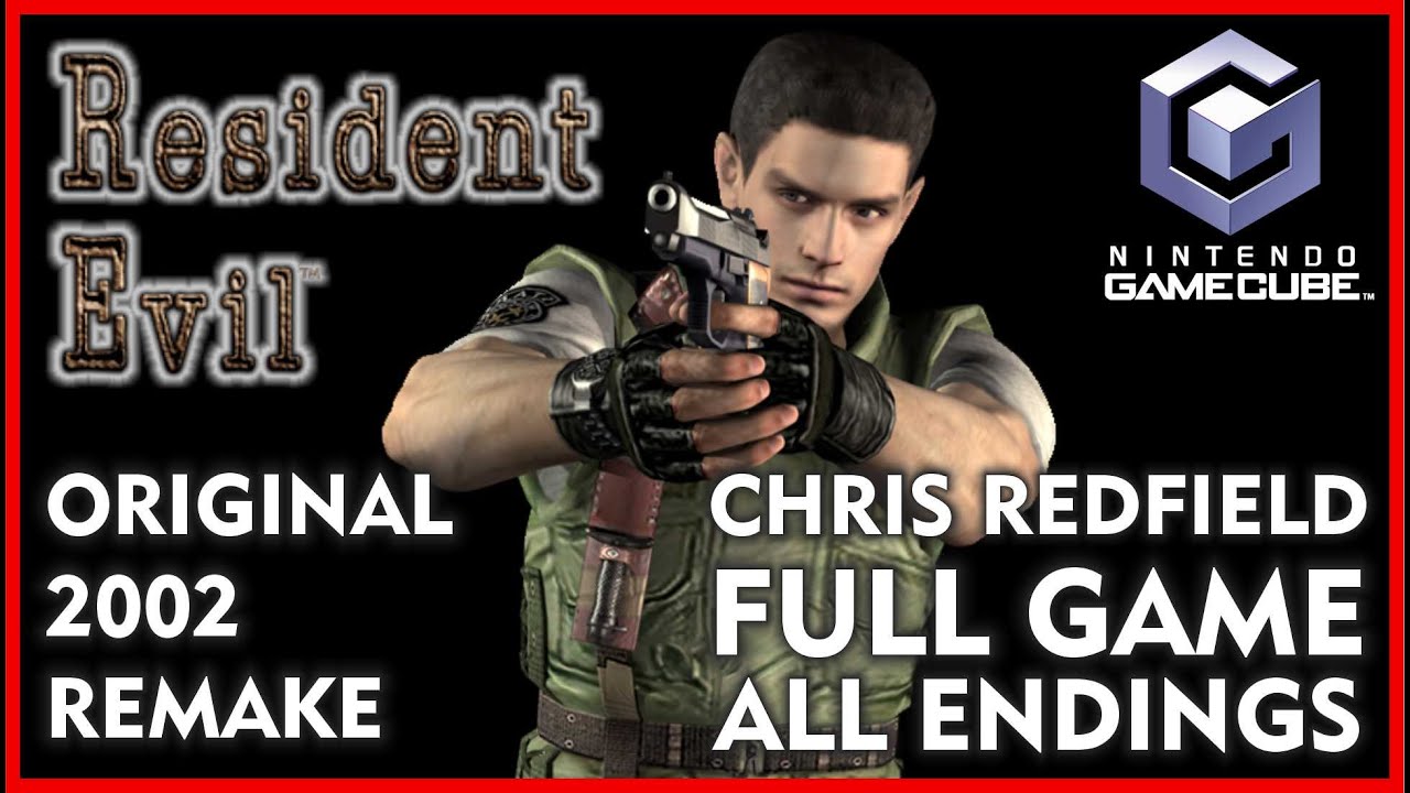 RESIDENT EVIL Gamecube REMAKE – Chris Redfield FULL GAME Walkthrough - ALL ENDINGS 100% Collectibles