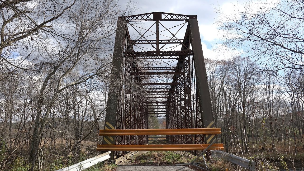 Abandoned Railroad Bridge, Lumber City, Pennsylvania, Built 1885. Converted to Automobile Use 1930s