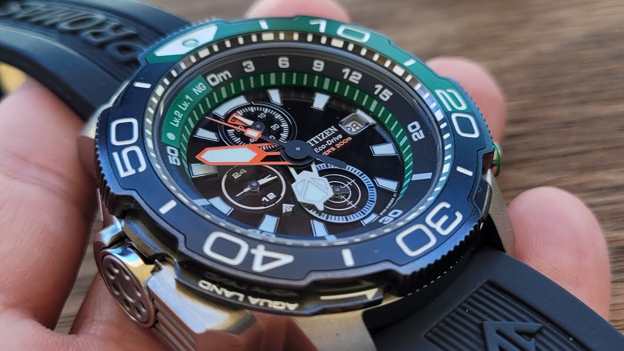 RELÓGIO CITIZEN PROMASTER AQUALAND BJ2168-01E MERGULHADORES, ESSE NÃO PODE FALTAR NA SUA COLEÇÃO!