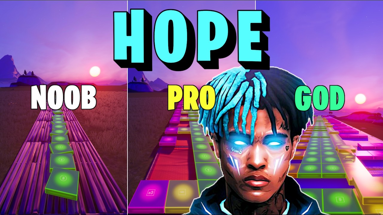 XXXTENTACION - HOPE - Noob vs Pro vs God (Fortnite Music Blocks)