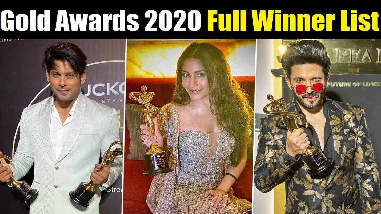 Full Winners List of Gold Glam and Style Awards 2020 | Surbhi Chandna , Hina Khan , Siddharth & More