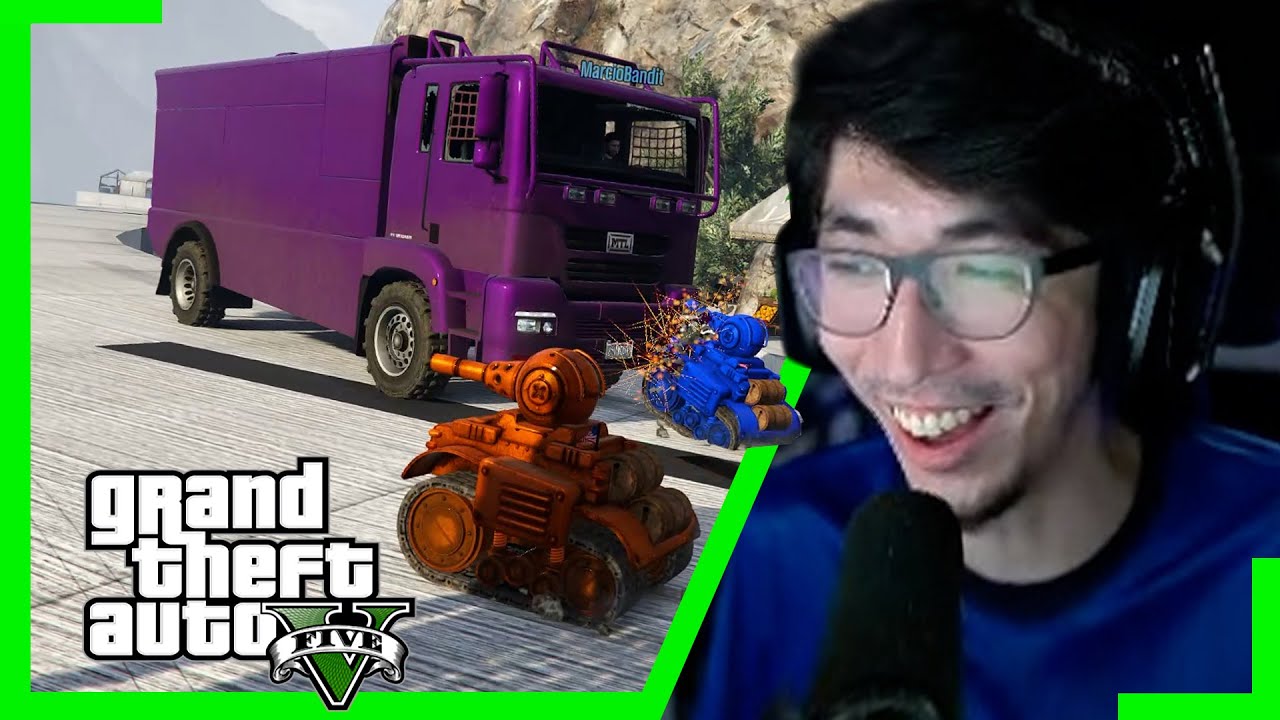 VAI e VOLTA com um MINI TANQUE! - GTA V Corridas Malucas #331