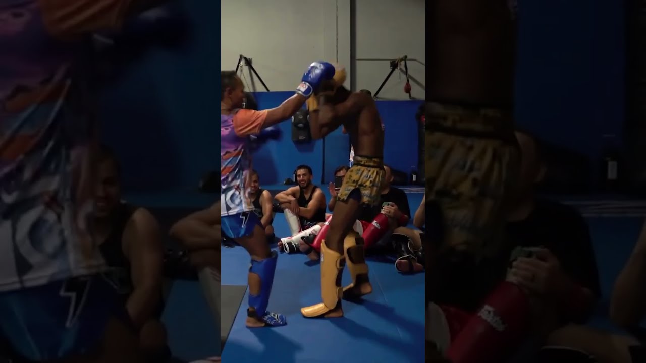 Muay Thai legend Saenchai sparring UFC fighters 💥