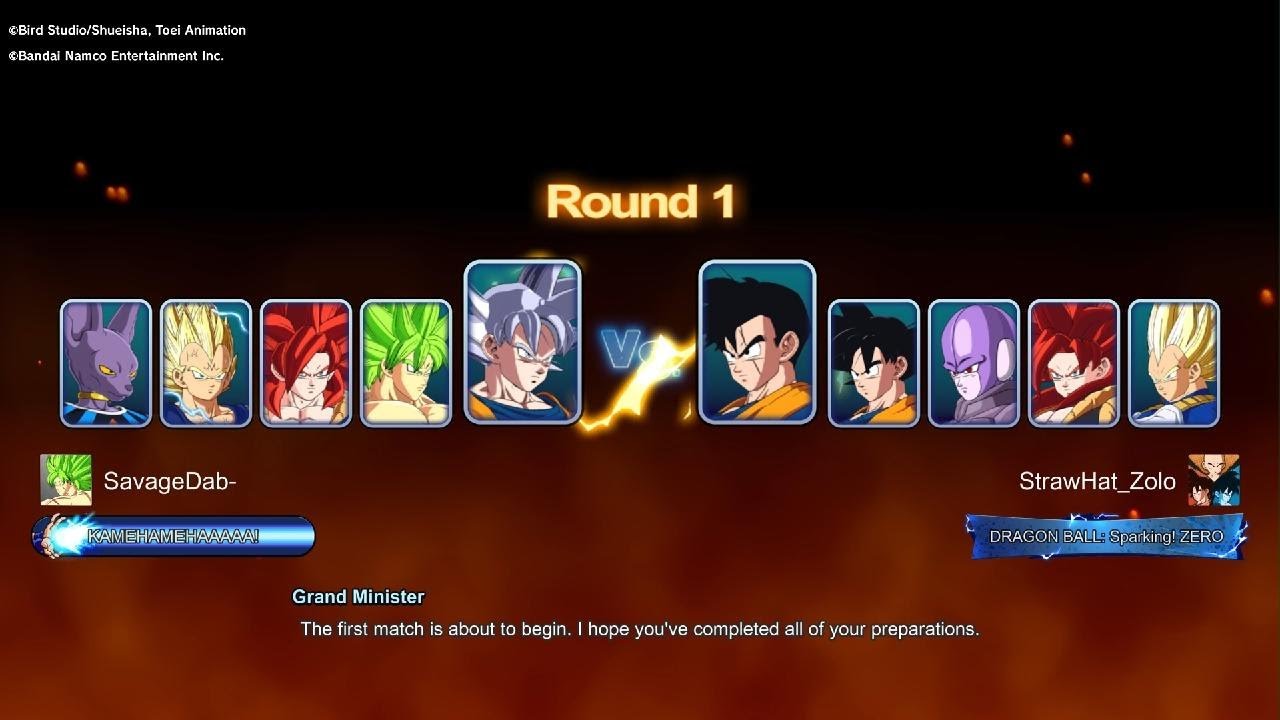 DRAGON BALL: Sparking! ZERO Online tournament match.