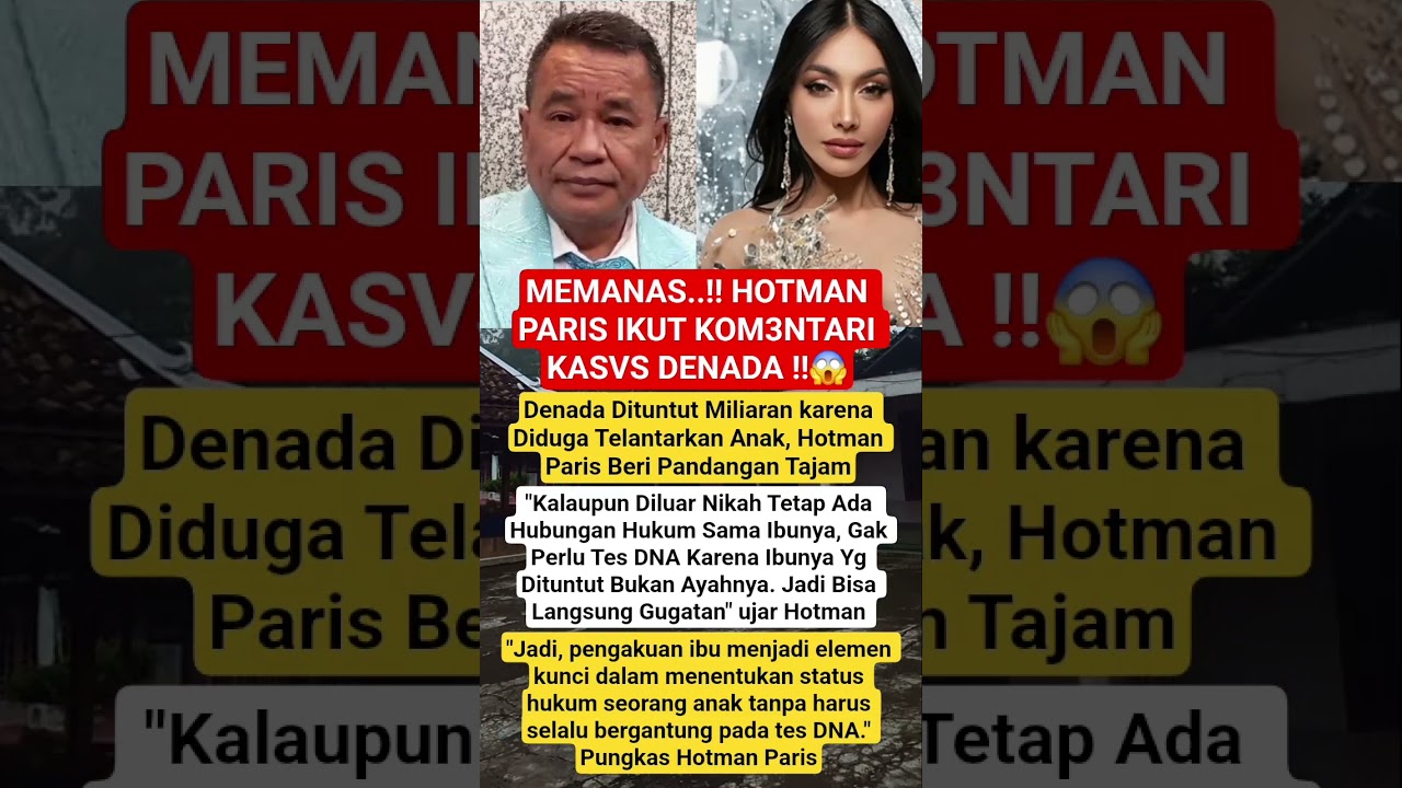MEMANAS..!! HOTMAN PARIS IKUT KOM3NTARI KASVS DENADA !!😱 