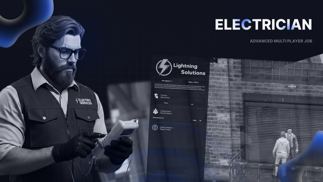 FiveM Electrician Multiplayer Job [ESX & QBCore & STANDALONE]