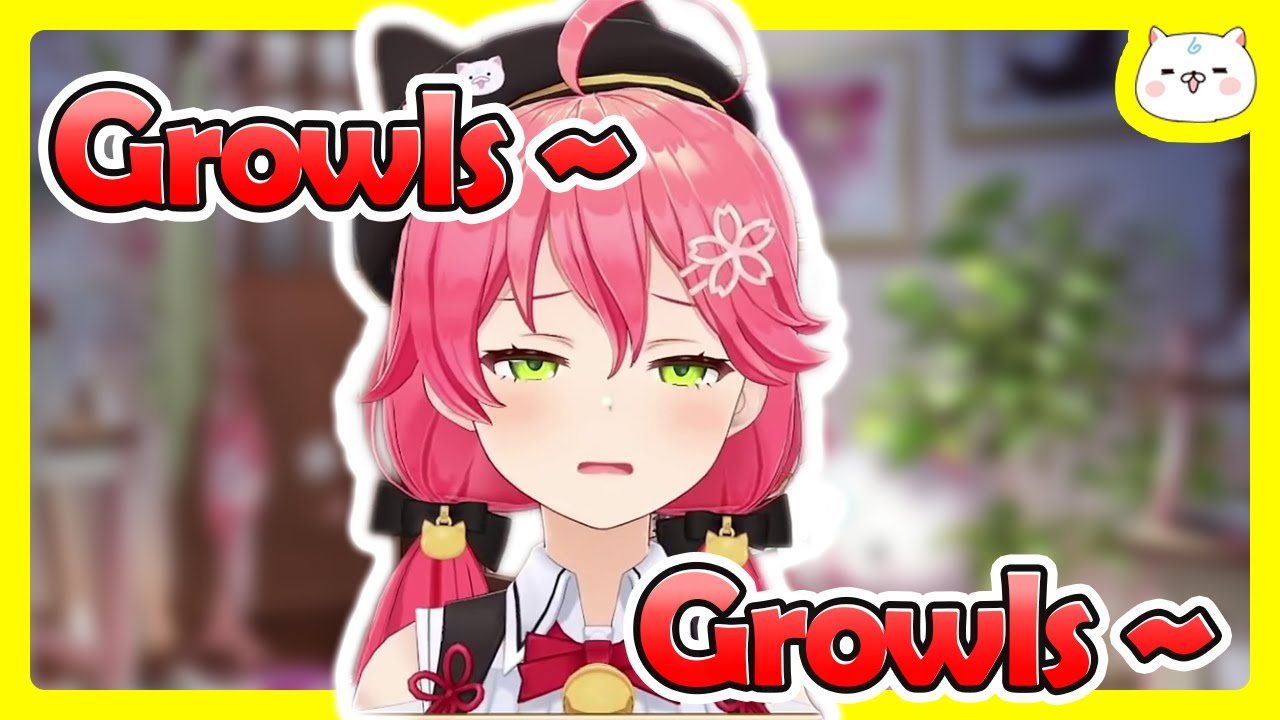 Miko stomach growling ASMR noises 【Hololive】