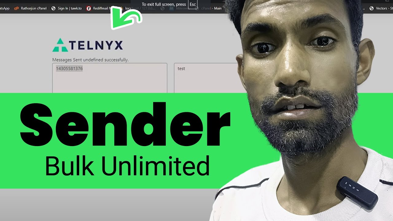 Bulk SMS Sender Using Telnyx API [PHP]