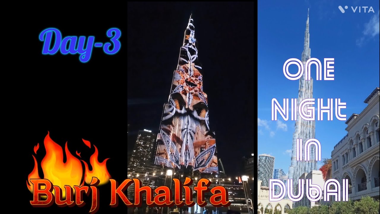Burj Khalifa with Dubai Fountain #world tallest building