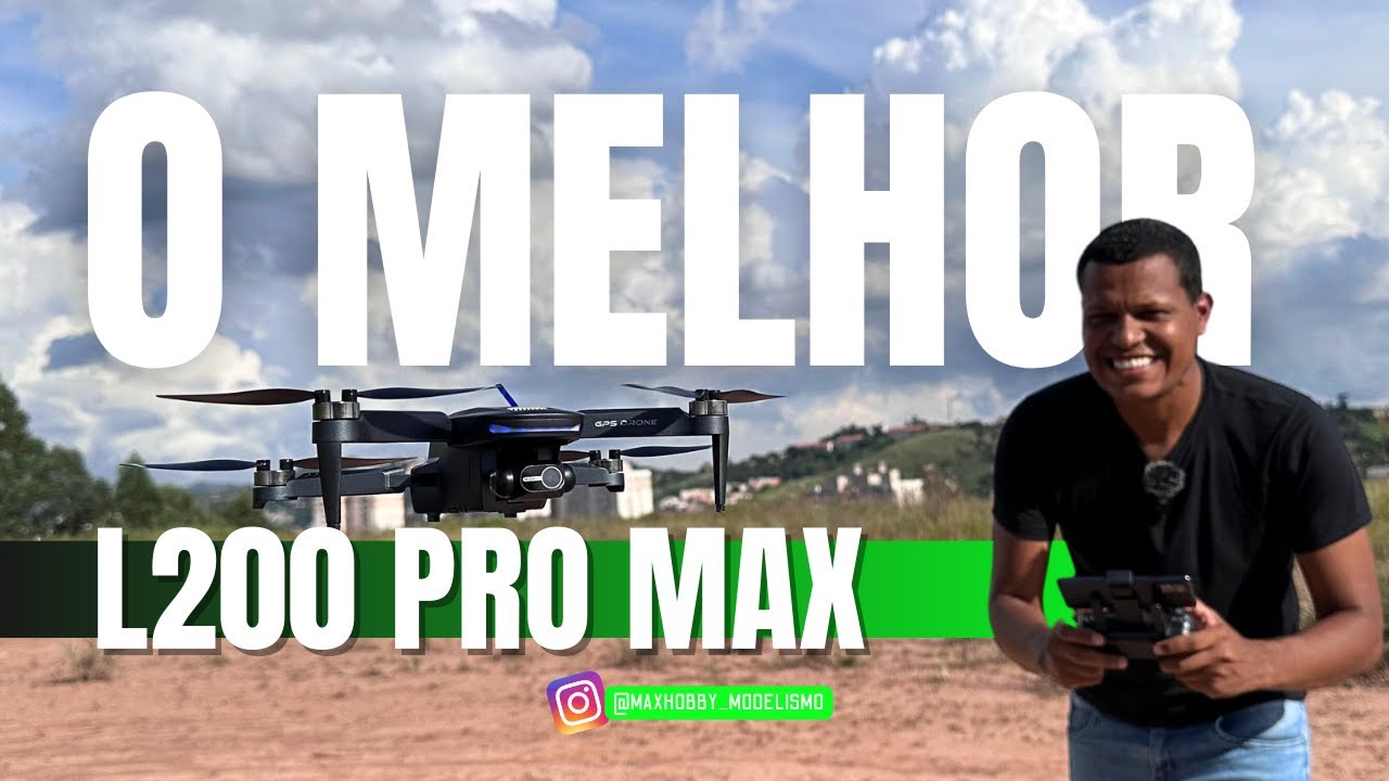 Tudo isso por R$500,00 | Drone L200 PRO com gimbal de 2 eixos 2.7K 30FPS