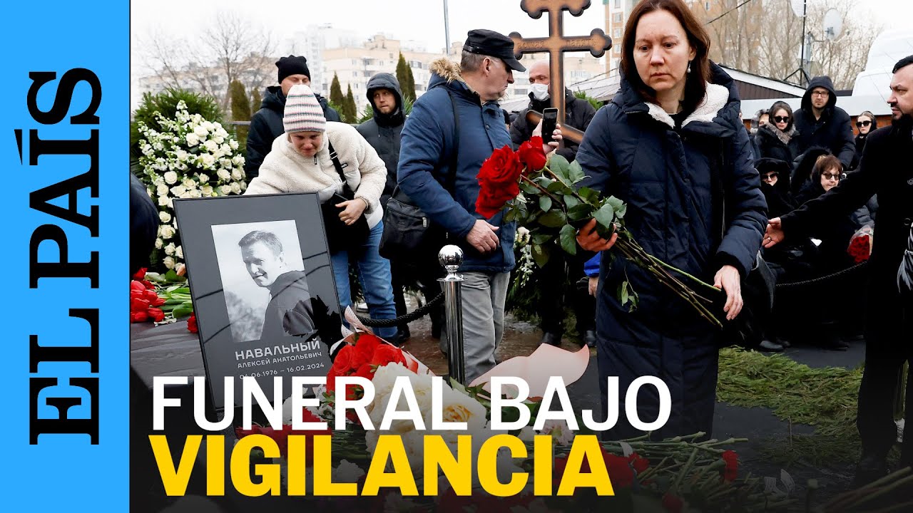 MUERE NAVALNI | Masivo funeral del opositor ruso en Moscú bajo un gran despliegue policial | EL PAÍS