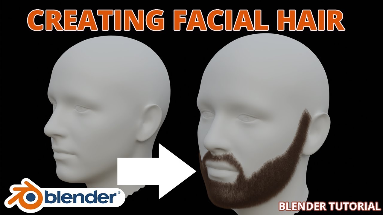 Creating Facial Hair With the Blender || Particle System
