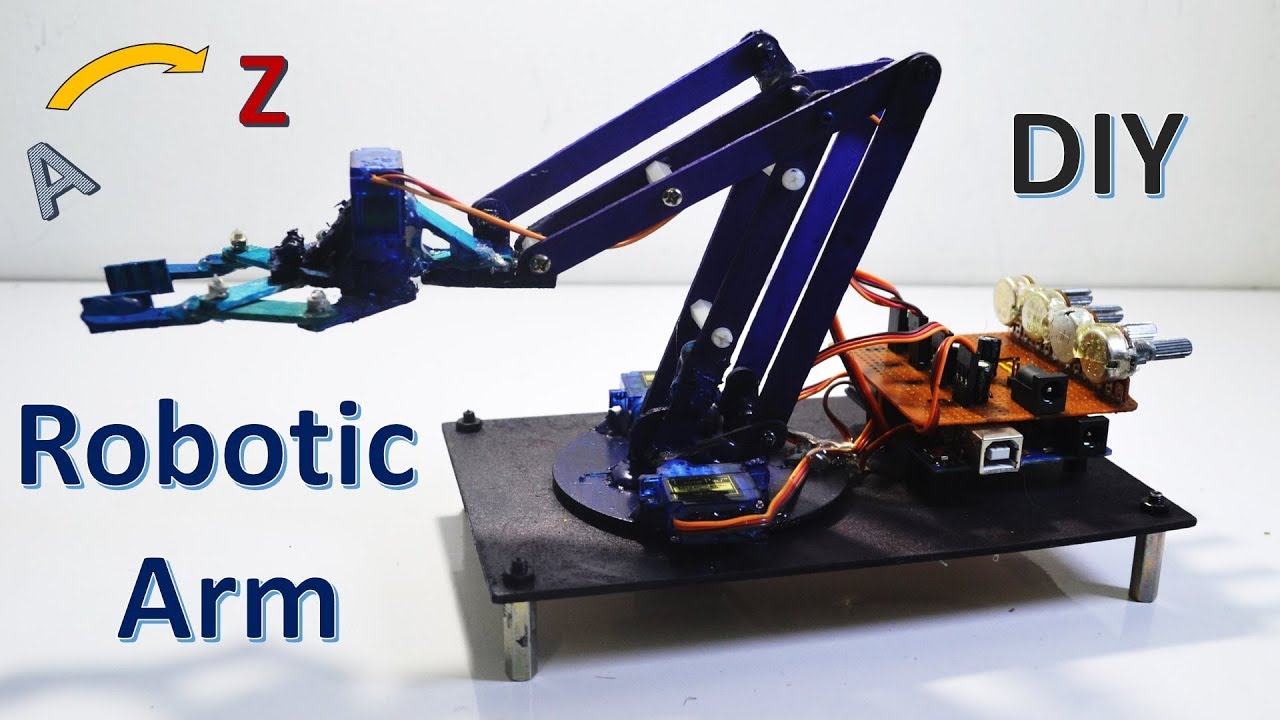 Part-1 : How to make a 4 DOF Robotic Arm at home -step by step