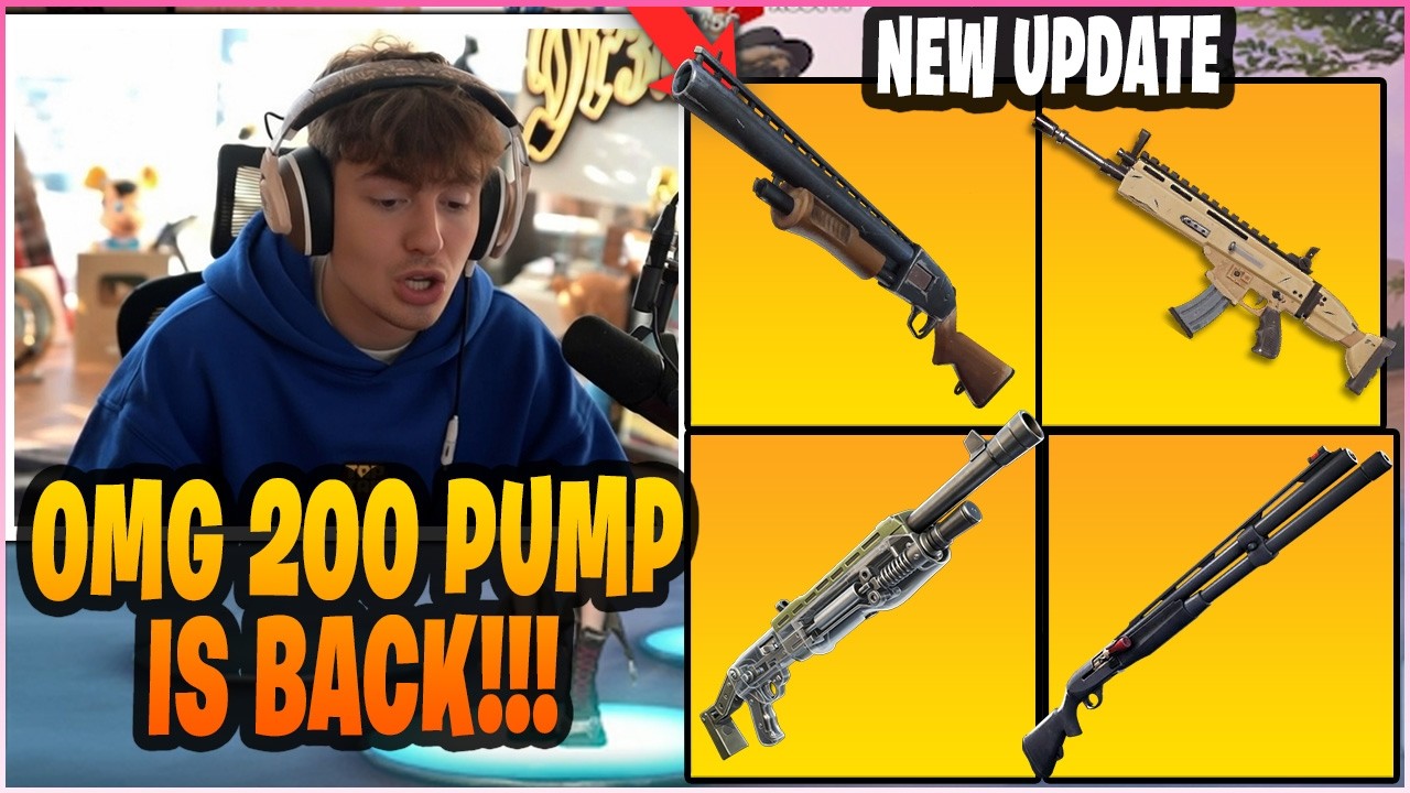 CLIX Reacts To 200 PUMP OFFICIALLY BACK & Reacts & Plays NEW FORTNITE UPDATE!