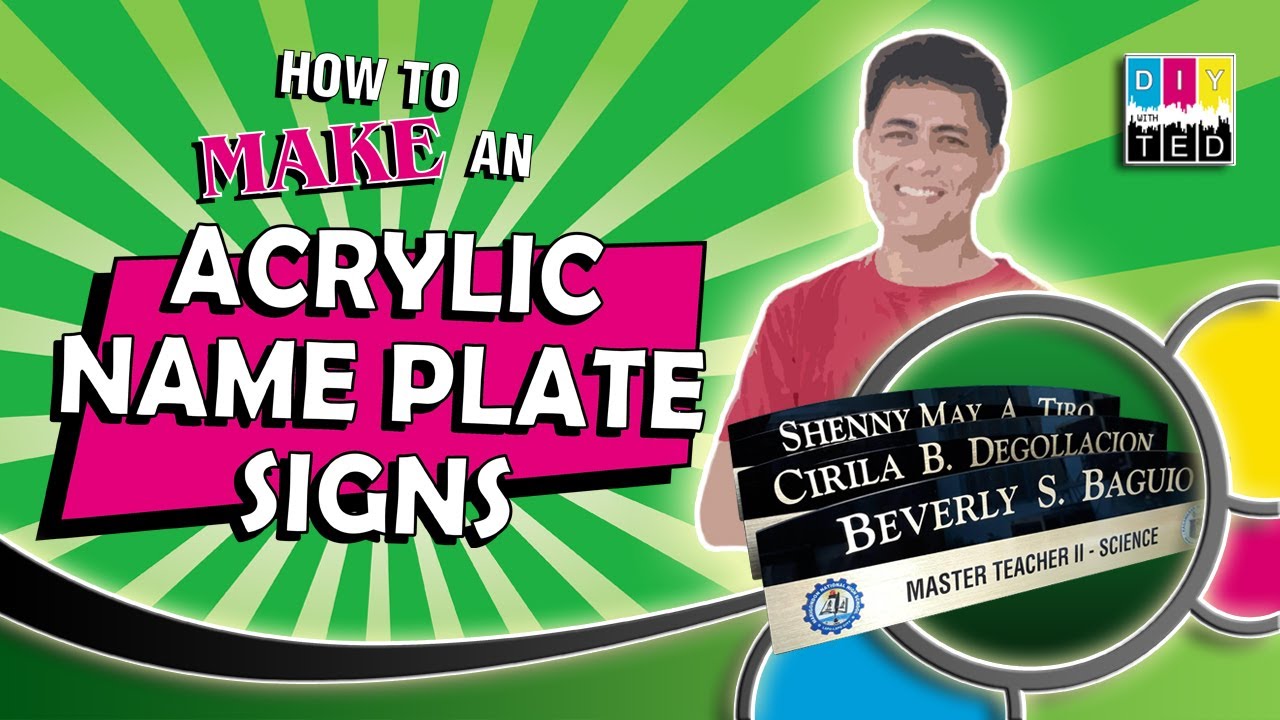 How to Make an ACRYLIC NAME PLATE SIGNS | Table Signs