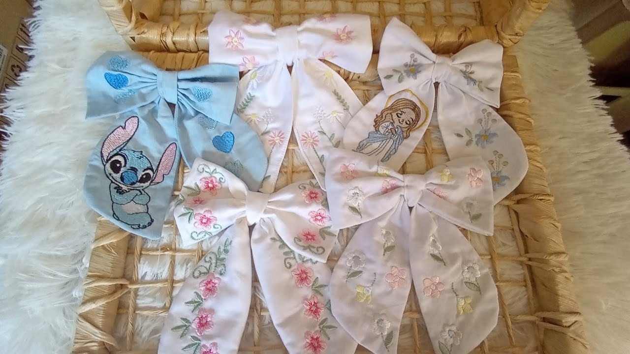 Laço na Bordadeira passo a passo 