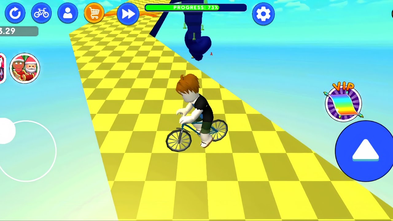 🤩🤩 Obby on a bike 3D Game Play | (Part1) Obby on a bike racing game Play - 3D INDIAN GAMER Game Play