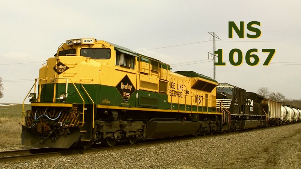 NS 1067 West, the Reading Lines Heritage Engine on 3-18-2014