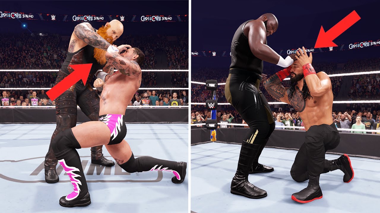 Все вариации приёмов «Коготь», которые вы можете выполнить в WWE 2K25.