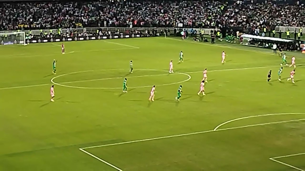 Fui al partido de nacional e inter de Miami 