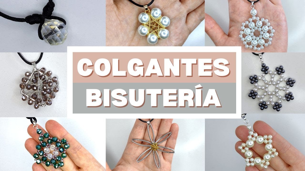 🤩COLGANTES DE BISUTERÍA🙋‍♀️ Maratón de videos antiguos del canal. Curso de bisutería