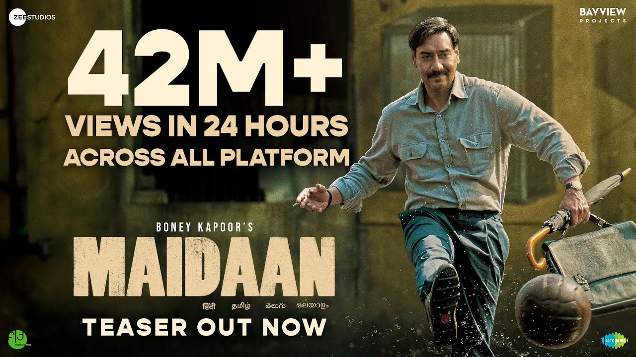 Maidaan Teaser | 10th April | Ajay Devgn | Amit Sharma | Boney K | A.R. Rahman | Fresh Lime Films