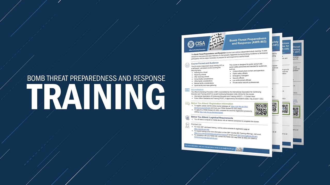 CISA&rsquo;s Critical Resources for Handling Bomb Threats