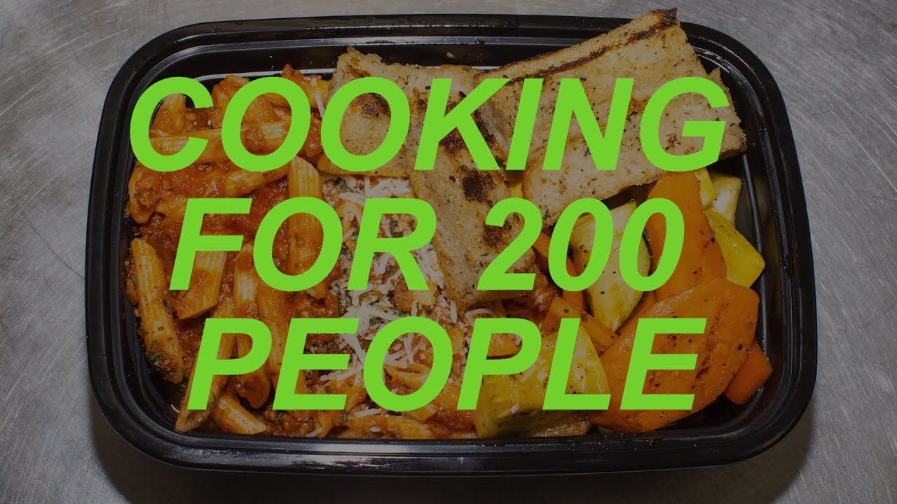 Cooking Penne Pasta for 200 People with Amici Catering