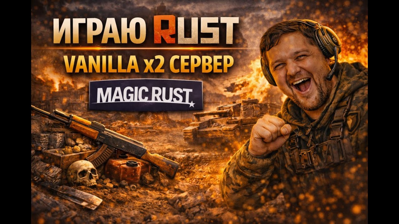 Yokozuna RUST WIPE on MAGIC SERVER 🔥 TEAM PLAY | ЖЁСТКИЙ СТАРТ
