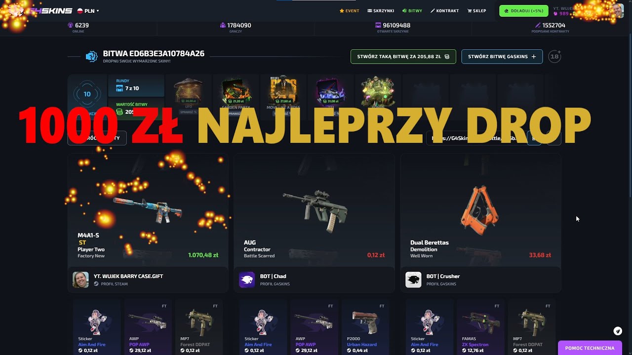 POLECIAŁ ITEM ZA 1000zł !!! G4skins
