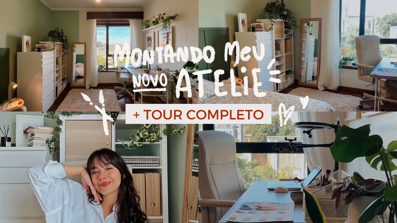 MONTANDO MEU NOVO ATELIÊ DE ARTE | VLOG + Tour Completo