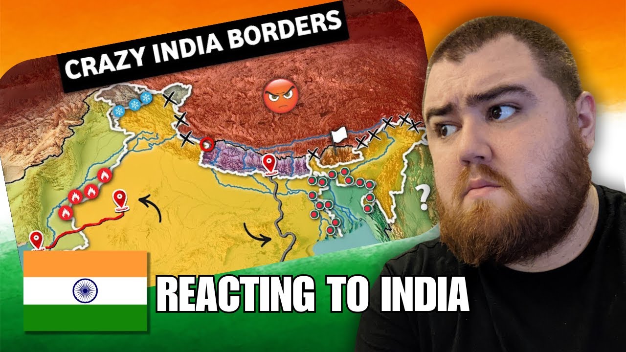 India Has Some Crazy Borders! Crazy Geographical Borders of India Reaction 🇮🇳 #india