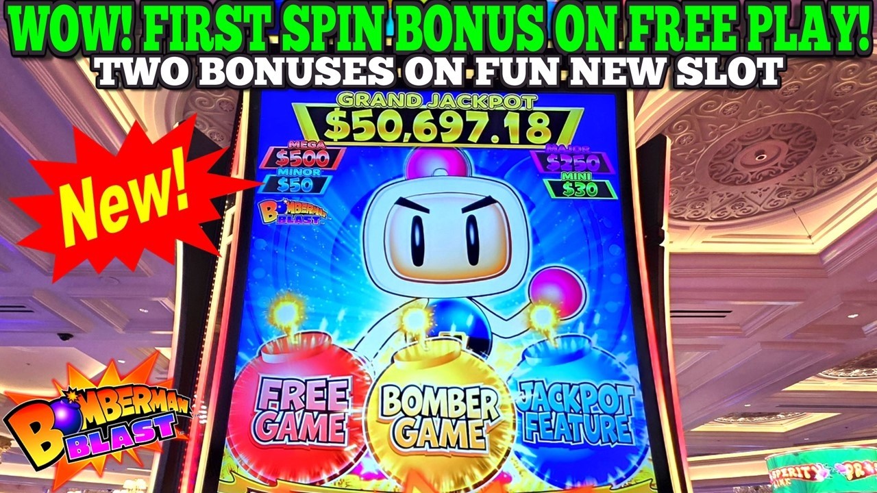 НОВЫЙ ЗАБАВНЫЙ СЛОТ! БОНУС ЗА ПЕРВОЕ ВРАЩЕНИЕ В СЛОТЕ BOMBERMAN BLAST В РЕЖИМЕ БЕСПЛАТНОЙ ИГРЫ | ...