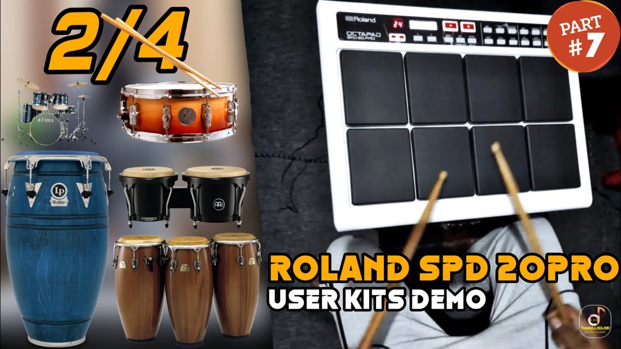 ROLAND SPD 20 PRO | USER KITS DEMO 2021 | 2/4 FAST BEATS | CONGO | ADIBOLY  | TECHNO | PART 7
