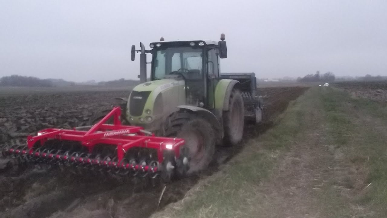 Siew Pszenżyta 2014 Claas Ares 697 Atz II RabeWerk Multidrill M300a